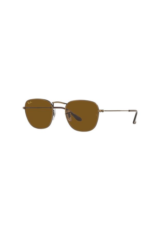 Ray-Ban - Okulary FRANK LEGEND. Kształt: owalne. Kolor: brązowy