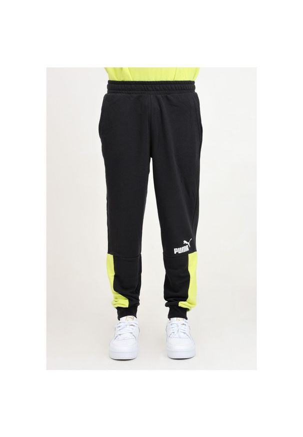 Puma - Spodnie męskie PUMA ESS+ Block Sweatpants TR. Kolor: czarny