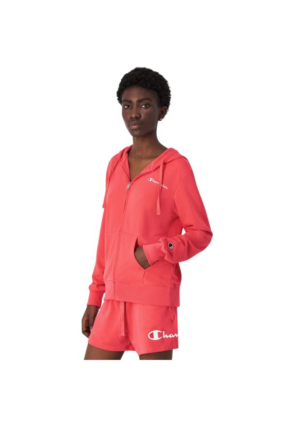 Bluza damska Champion Full Zip Hoodie Sweatshirt 118099. Kolor: różowy