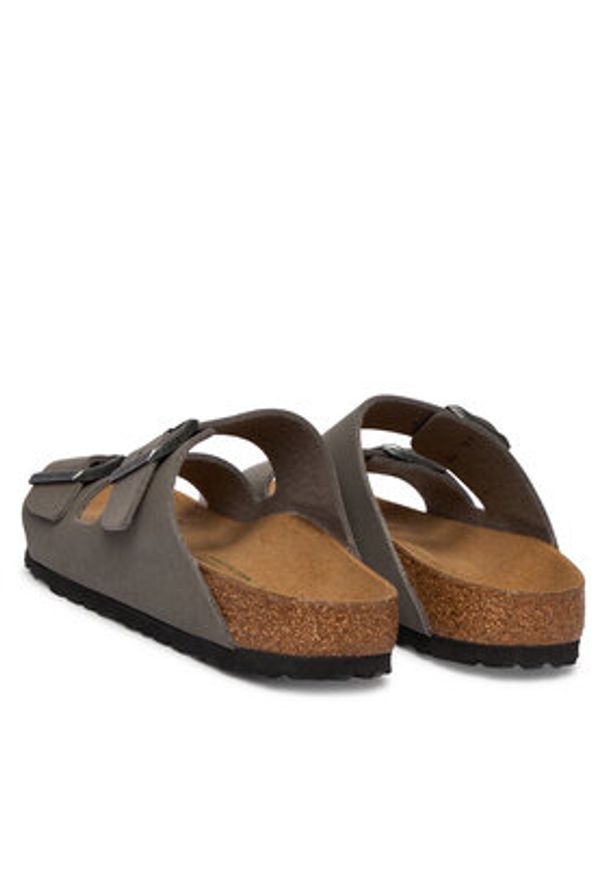 Birkenstock Klapki Arizona 1030572 Szary. Kolor: szary. Materiał: skóra