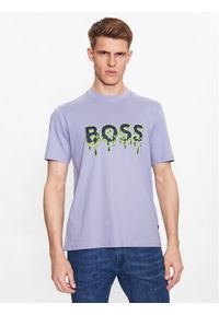 BOSS - Boss T-Shirt Teeart 50491718 Fioletowy Relaxed Fit. Kolor: fioletowy. Materiał: bawełna