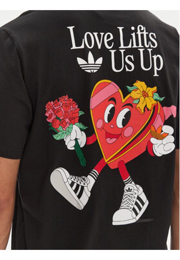 Adidas - adidas T-Shirt Made by Nelson JN7030 Czarny Loose Fit. Kolor: czarny. Materiał: bawełna