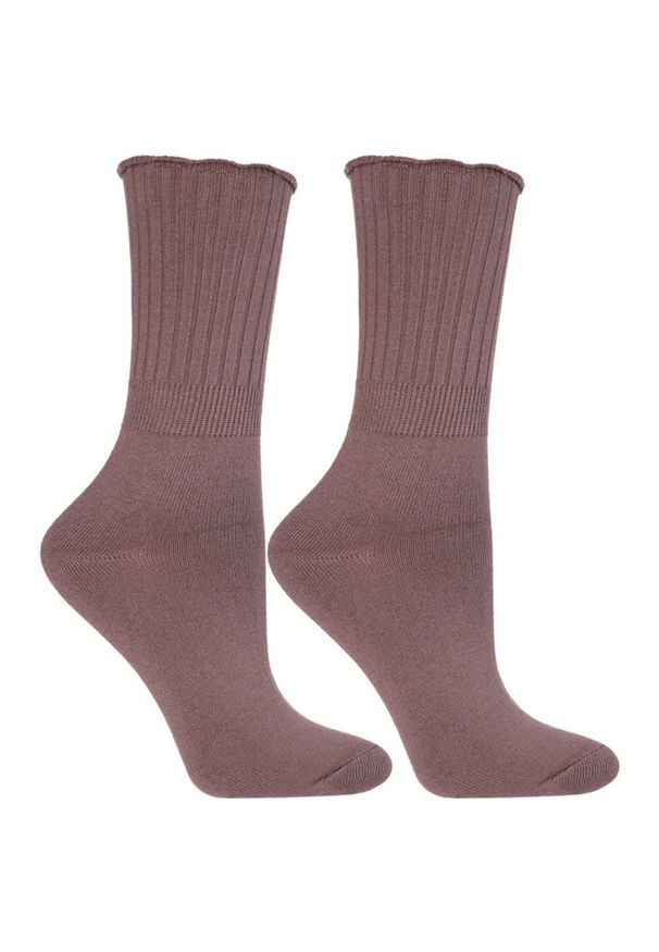 Mix Kolor Damskie Skarpetki Moraj 3 Pary. Kolor: brązowy. Materiał: dzianina