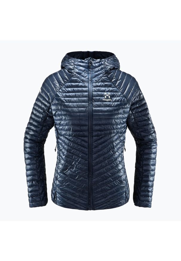 Kurtka puchowa damska Haglöfs L.I.M Mimic Hood. Kolor: niebieski. Materiał: puch. Sport: turystyka piesza