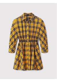 Desigual Sukienka koszulowa Verona 22WWVW69 Żółty Regular Fit. Kolor: żółty. Materiał: bawełna. Typ sukienki: koszulowe #5