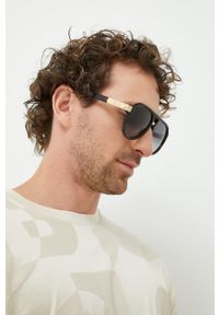 DSQUARED2 okulary przeciwsłoneczne męskie kolor brązowy. Kolor: brązowy #1