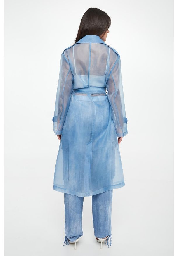 Ermanno Firenze - Płaszcz damski z organzy ERMANNO FIRENZE