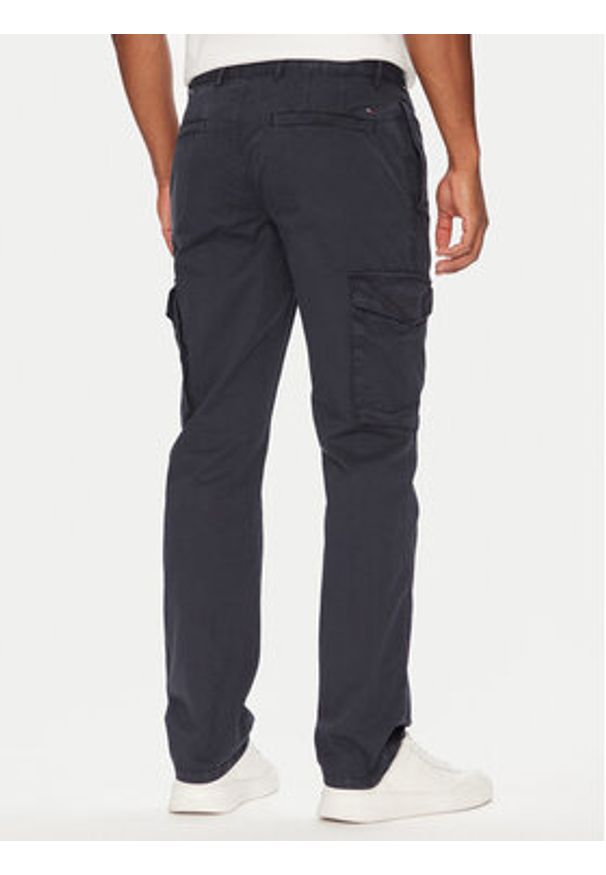 TOMMY HILFIGER - Tommy Hilfiger Spodnie materiałowe Denton MW0MW39695 Granatowy Straight Fit. Kolor: niebieski. Materiał: bawełna