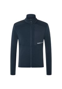 Bluza rozpinana męska SUPER.NATURAL Adventure Track. Kolor: niebieski #1