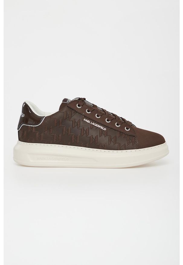 Karl Lagerfeld - Sneakersy męskie skórzane KARL LAGERFELD. Materiał: skóra