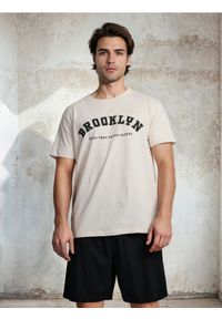 Sinsay - Bawełniana piżama dwuczęściowa z napisem - wielobarwny. Materiał: bawełna. Wzór: napisy #1