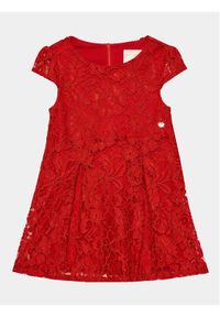 Guess Sukienka codzienna K3BK03 WFS60 Czerwony Regular Fit. Okazja: na co dzień. Kolor: czerwony. Materiał: syntetyk. Typ sukienki: proste. Styl: casual