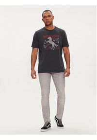 Wrangler T-Shirt Americana 112350721 Szary Regular Fit. Kolor: szary. Materiał: bawełna #5