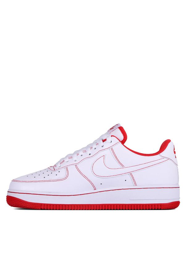 Nike - Buty do koszykówki męskie nike air force 1 low '07 white bloodline. Kolor: biały. Materiał: guma, skóra, materiał. Model: Nike Air Force. Sport: koszykówka