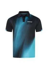 DONIC - Polo Donic Fire. Typ kołnierza: polo. Kolor: niebieski, wielokolorowy, czarny #1