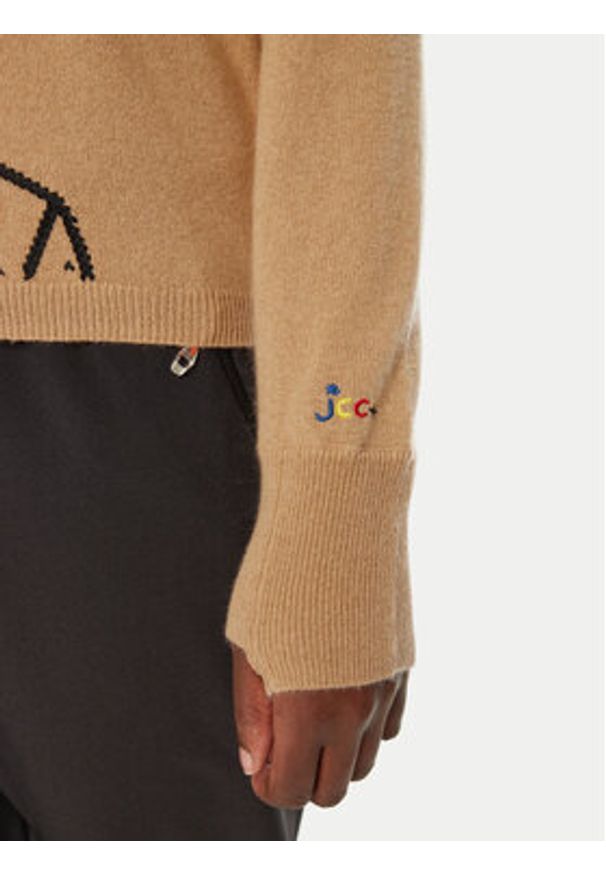 Rossignol Sweter Lina RLNWO09 Beżowy Regular Fit. Kolor: beżowy. Materiał: wełna, kaszmir