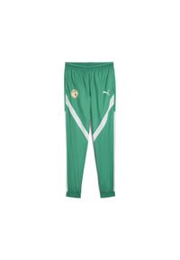 Puma - Męskie spodnie przedmeczowe Senegal 2025 PUMA Sport Green White. Kolor: zielony, biały, wielokolorowy. Materiał: dresówka. Sport: piłka nożna