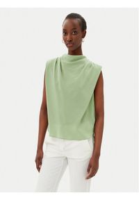 Marella Bluzka Dondolo 2513161192200 Zielony Regular Fit. Kolor: zielony. Materiał: jedwab