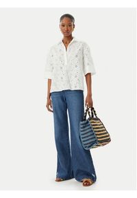 LOLA CASADEMUNT Bluzka LS2615055 Biały Relaxed Fit. Kolor: biały. Materiał: bawełna #3