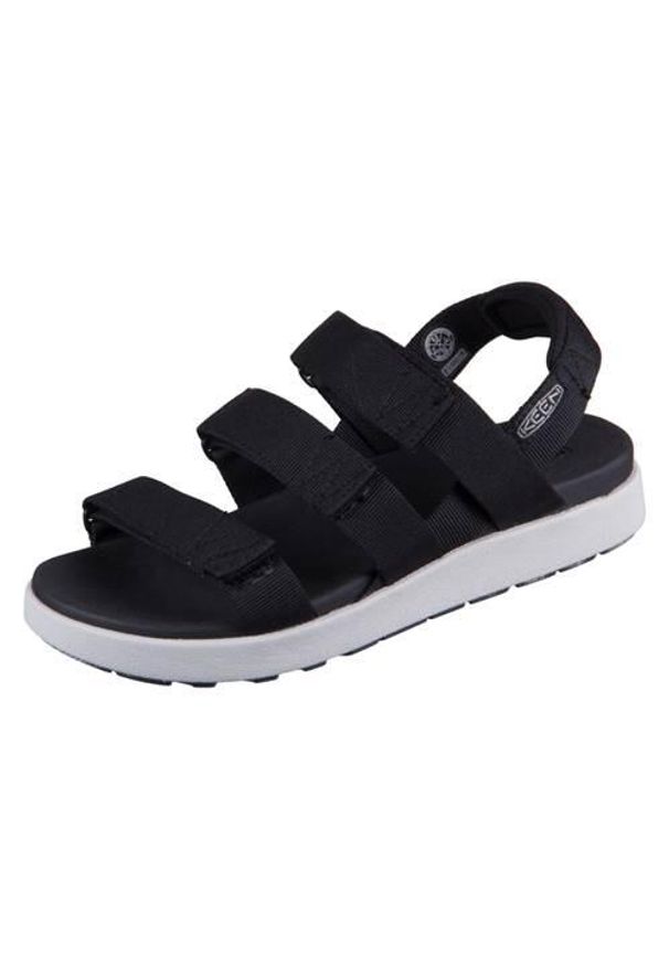 keen - Buty do chodzenia damskie Keen Elle Strappy. Zapięcie: rzepy. Kolor: czarny. Materiał: materiał, syntetyk. Sport: turystyka piesza