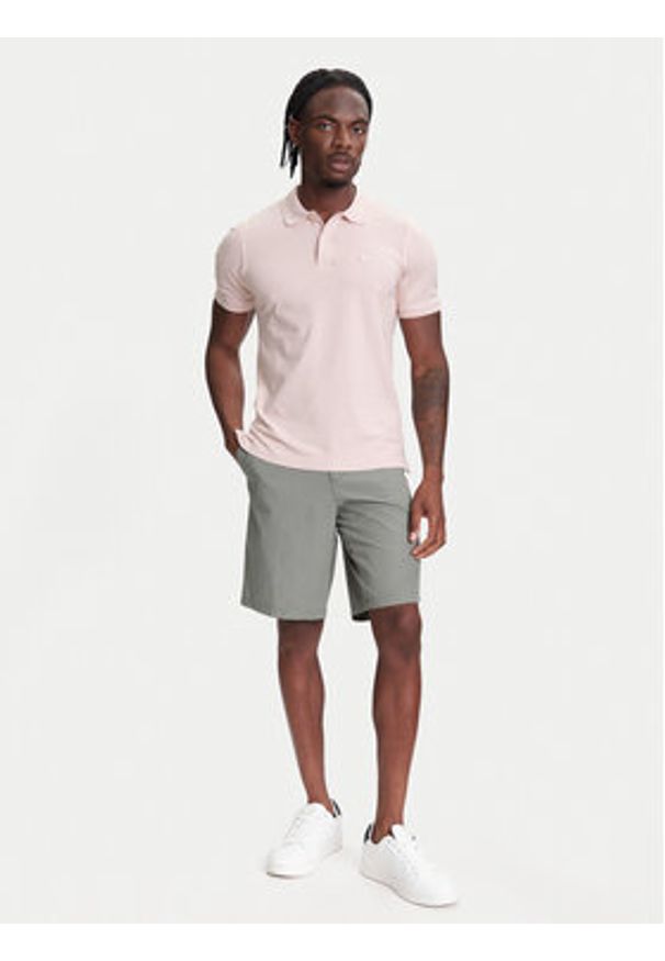 United Colors of Benetton - United Colors Of Benetton Polo 3WG9U301Z Różowy Slim Fit. Typ kołnierza: polo. Kolor: różowy. Materiał: bawełna