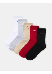 Sinsay - Długie skarpetki 5 pack - wielobarwny #1