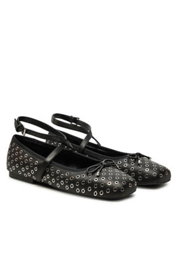MICHAEL Michael Kors Baleriny Collette Flex Ballet 40R5COFP1L Czarny. Kolor: czarny. Materiał: skóra