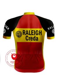 TI-RALEIGH Vintage odzież rowerowa – REDTED. Kolor: pomarańczowy, różowy. Materiał: poliester