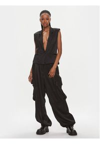 Herskind Kamizelka Line Vest 4995985 Czarny Regular Fit. Kolor: czarny. Materiał: wiskoza #2