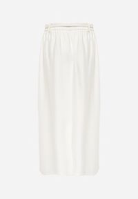 Renee - Jasnobeżowa Rozkloszowana Spódnica z Wiskozy Zdobiona Plisami i Paskiem Durklea. Okazja: na co dzień. Kolor: beżowy. Materiał: wiskoza. Długość: krótkie. Wzór: aplikacja. Styl: casual #8