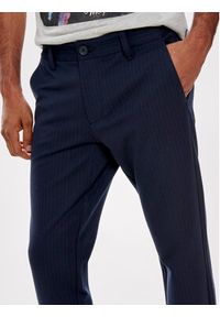 Only & Sons Chinosy Mark 22013727 Granatowy Slim Fit. Kolor: niebieski. Materiał: syntetyk #4