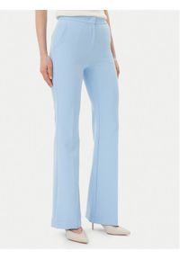 Maryley Spodnie materiałowe 25EB587/43MA Błękitny Regular Fit. Kolor: niebieski. Materiał: syntetyk #1