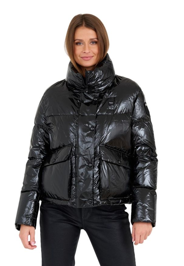 Blauer USA - BLAUER Czarna damska kurtka, Rozmiar XL. Kolor: czarny