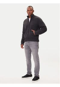 Guess Jeans Kardigan M5BR07 Z0662 Szary Regular Fit. Kolor: szary. Materiał: syntetyk #3