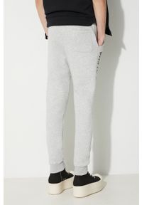 Alpha Industries spodnie dresowe kolor szary z nadrukiem. Kolor: szary. Materiał: dresówka. Wzór: nadruk #3