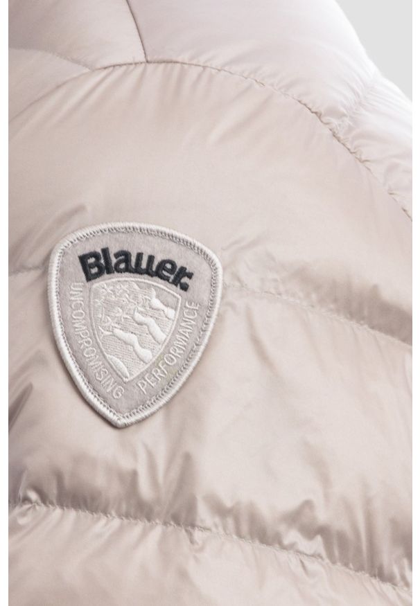 Blauer USA - BLAUER Szara kurtka męska Acton Short Jackets, Rozmiar M. Typ kołnierza: bez kaptura. Kolor: szary. Materiał: poliamid