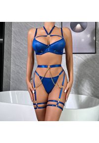 Intica - Komplet bielizny z łańcuszkami na romantyczne wieczory Serin. Kolor: różowy. Materiał: materiał #9