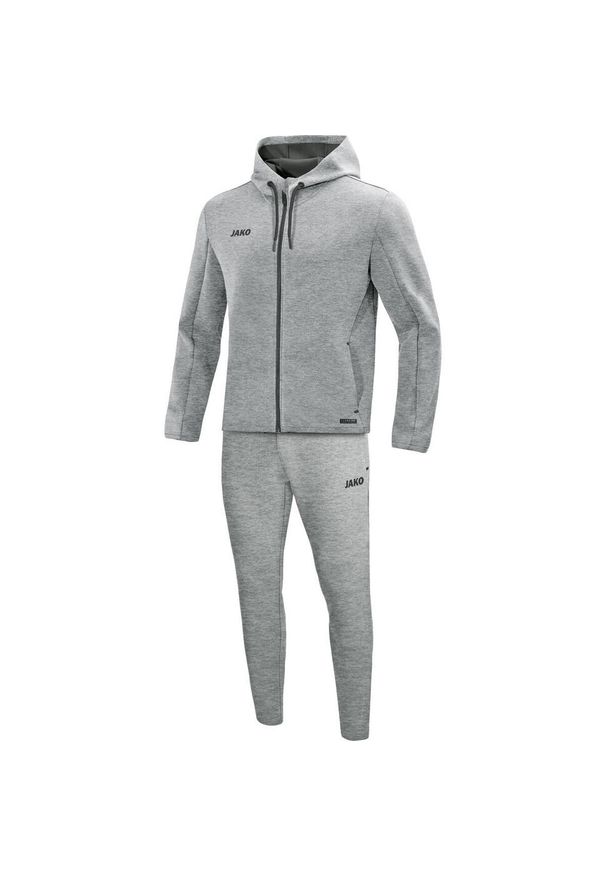 Dres Jako Premium Basics. Kolor: niebieski. Materiał: dresówka. Sport: piłka nożna, fitness