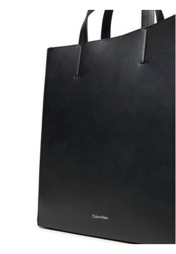 Calvin Klein Torebka Line Lthr Mini Tote 32 LV04F3002G Czarny. Kolor: czarny. Materiał: skórzane