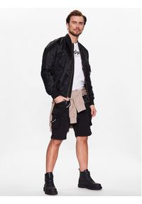 Alpha Industries T-Shirt Basic 118533 Biały Regular Fit. Kolor: biały. Materiał: bawełna #4