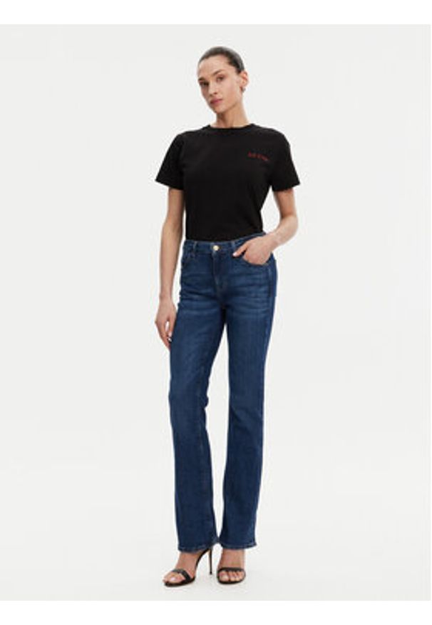 Guess Jeansy WBGA58 D4MZ0 Granatowy Straight Leg. Kolor: niebieski