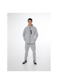 Bluza męska Protest NXGARISTOTLE full zip hoody. Kolor: szary