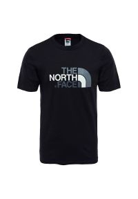 Koszulka The North Face Easy 0A2TX3JK31 - czarna. Kolor: czarny. Materiał: materiał, bawełna. Długość rękawa: krótki rękaw. Długość: krótkie. Wzór: nadruk #1