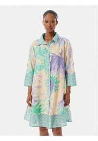 Iconique Sukienka koszulowa Madeira IC26-062 Kolorowy Relaxed Fit. Materiał: bawełna. Wzór: kolorowy #1