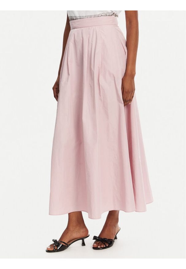 Marella Spódnica trapezowa Oporto 2515101012 Różowy Regular Fit. Kolor: różowy. Materiał: syntetyk
