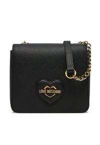 Love Moschino - LOVE MOSCHINO Torebka JC4269PP0LKL0000 Czarny. Kolor: czarny. Materiał: skórzane