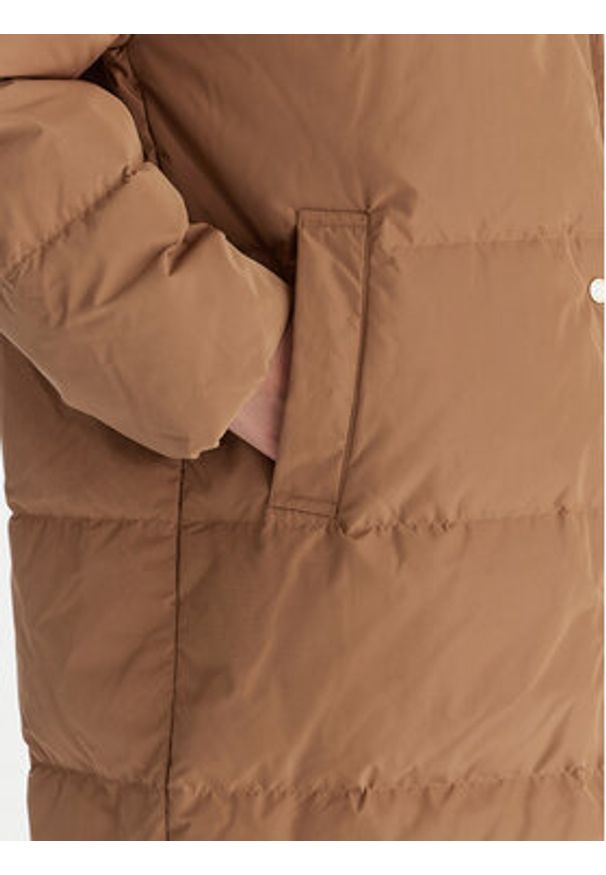 TOMMY HILFIGER - Tommy Hilfiger Kurtka puchowa WW0WW47279 Beżowy Relaxed Fit. Kolor: beżowy. Materiał: syntetyk