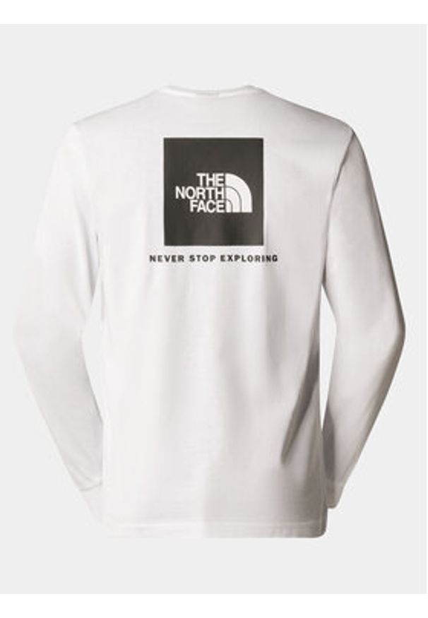 The North Face Longsleeve Redbox NF0A87NN Biały Regular Fit. Kolor: biały. Materiał: bawełna. Długość rękawa: długi rękaw