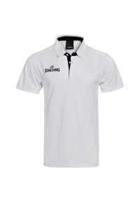 SPALDING - Polo Spalding Prime. Typ kołnierza: polo. Kolor: biały. Styl: elegancki #1