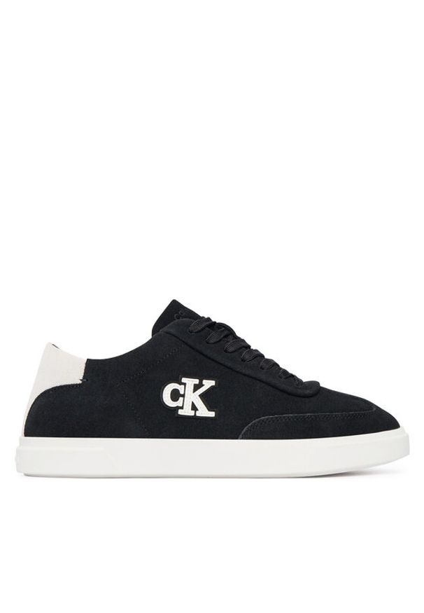 Calvin Klein Sneakersy Low Pro Cups Wt Suede Mg HW0HW03144 Czarny. Kolor: czarny. Materiał: zamsz, skóra